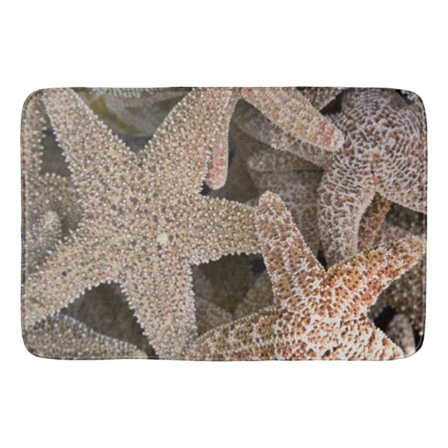 Starfish all around bath mat (Front)