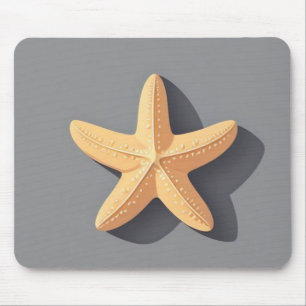 Starfish and Its Shadow Mouse Pad