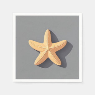 Starfish and Its Shadow Napkin