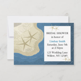 Starfish and Ocean Bridal Shower Invitation