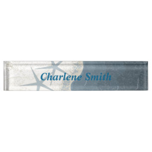 Starfish and Ocean Nameplate