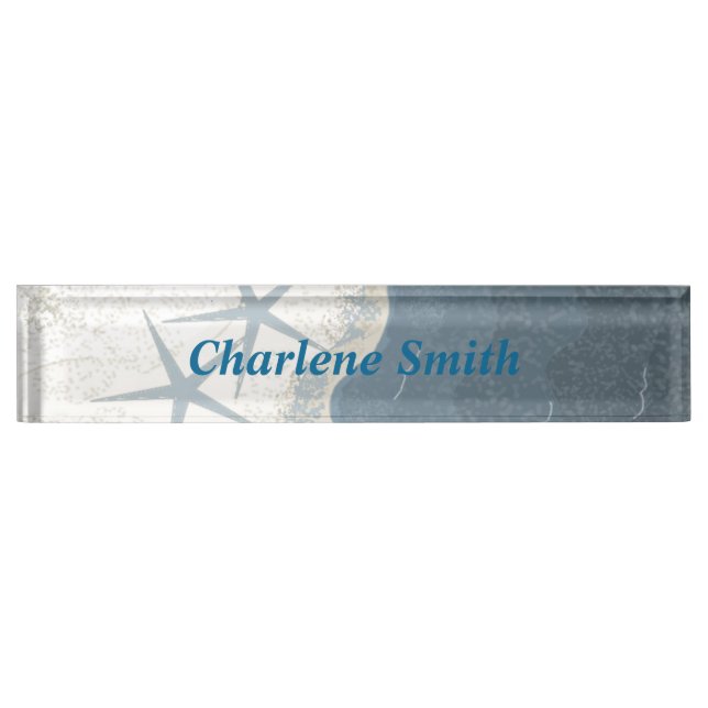 Starfish and Ocean Nameplate (Front)