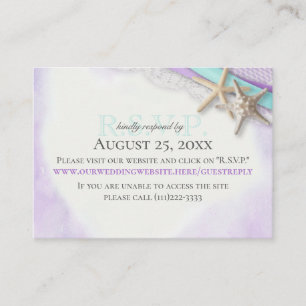 Starfish and Ribbon Online Response Card