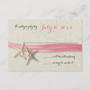 Starfish and Ribbon Pink Beach Response
