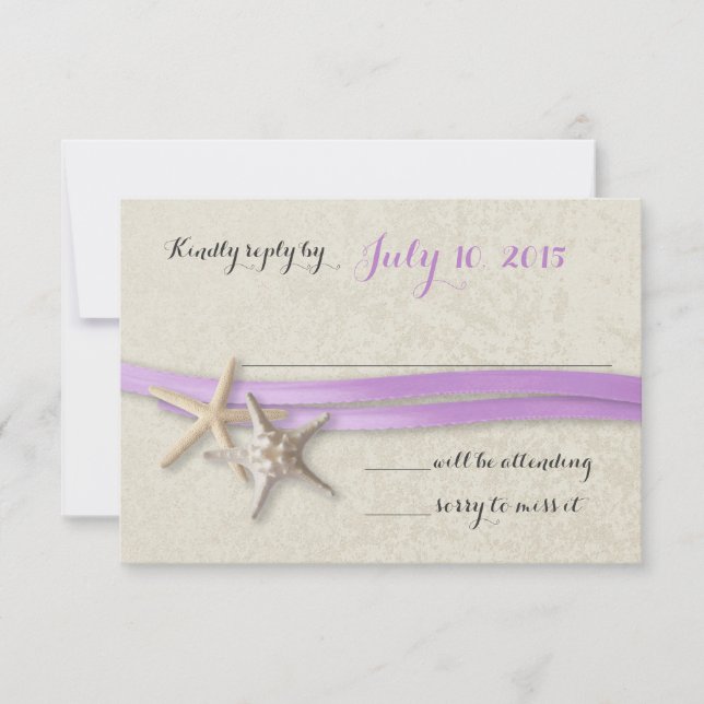 Starfish and Ribbon Purple Beach Response (Front)