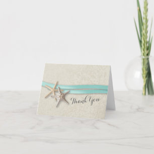Starfish and Ribbon Thank You Card
