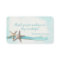 Starfish and Ribbon Turquoise Place card