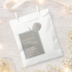 Starfish and Sand Dollar - Beach Wedding Favour Bag