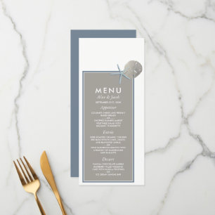 Starfish and Sand Dollar - Beach Wedding Menu