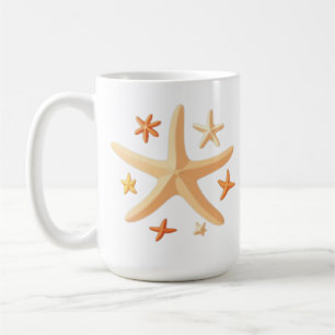 Starfish and the Small Ones Coffee Mug