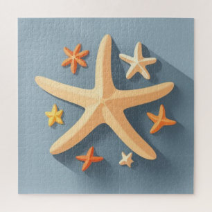 Starfish and the Small Ones Jigsaw Puzzle