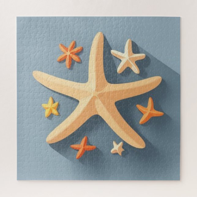 Starfish and the Small Ones Jigsaw Puzzle (Vertical)