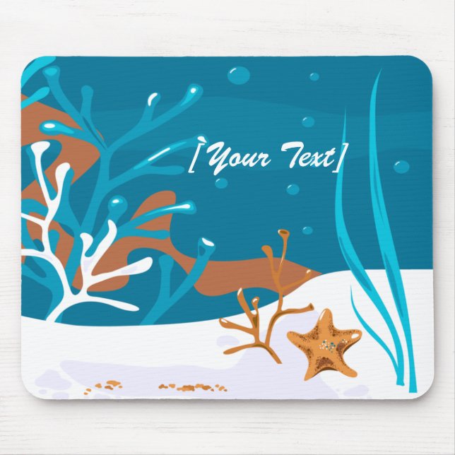 Starfish Aquatic Aqua Mousepad (Front)