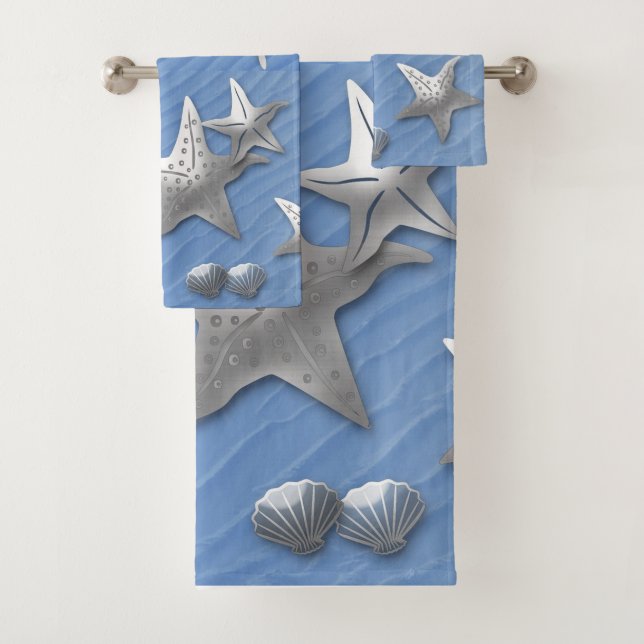 Starfish Bathroom Towel Set (Insitu)
