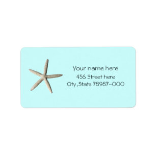 Starfish Beach Address Labels