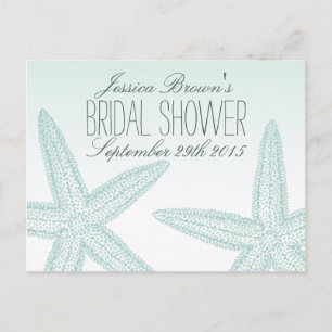 Starfish Beach Bridal Shower Recipe Cards
