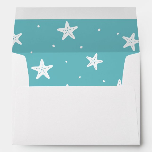 Starfish Beach Christmas Envelope (Back (Bottom))