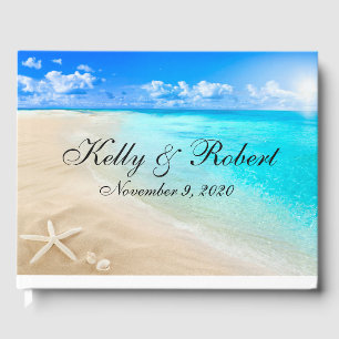 Starfish Beach Custom Wedding Guest Book