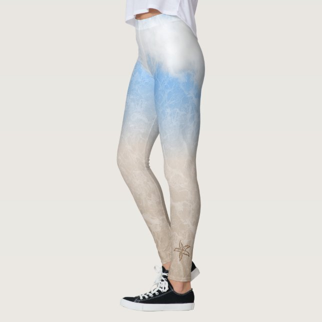 Starfish Beach Leggings (Left)