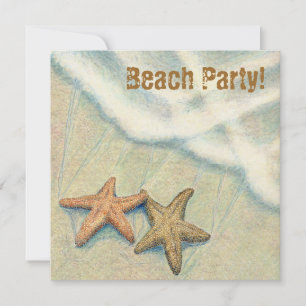 Starfish Beach Party! Invitation