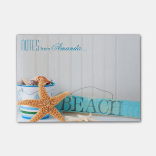 Starfish Beach Personalised Post-it Notes