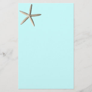 Starfish beach photo art stationery