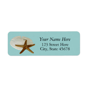 Starfish Beach Return Address Label