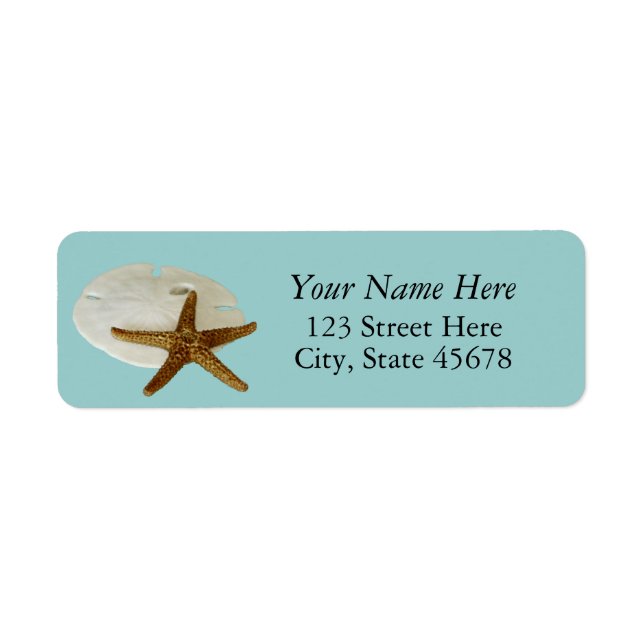 Starfish Beach Return Address Label (Front)