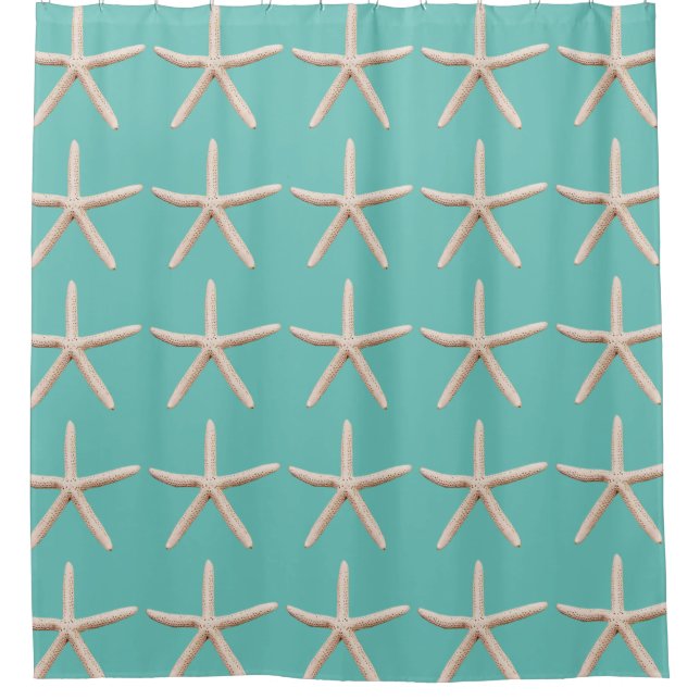 Starfish Beach Shower Curtain (Front)