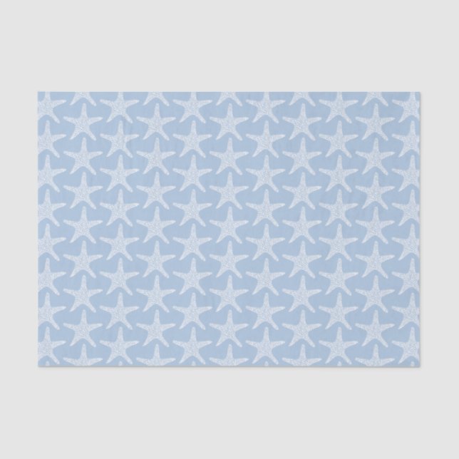  Starfish Beach Summer Nautical Pattern    Tissue Paper (Front)