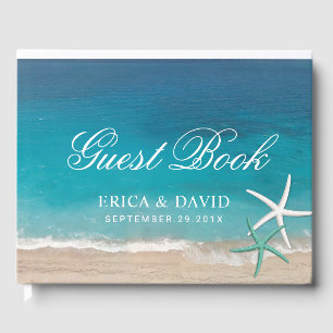 Starfish Beach Summer Wedding Guest Book