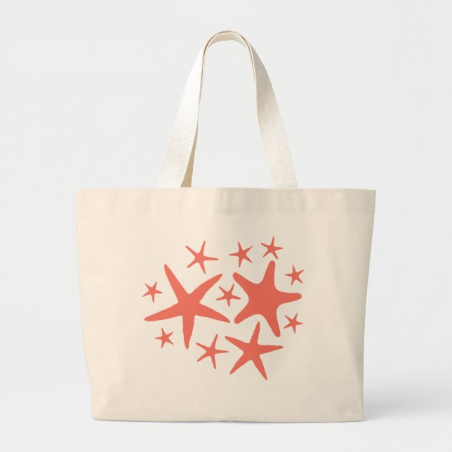 Starfish Beach Tote Bag (Front)