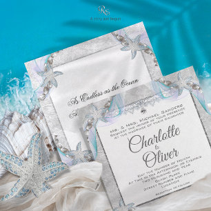 Starfish Beach Wedding Invitation