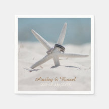 Starfish Beach Wedding Napkins