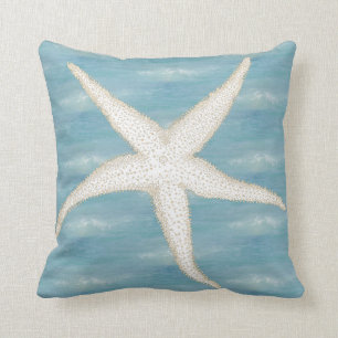 Starfish Blue Sea Pillow