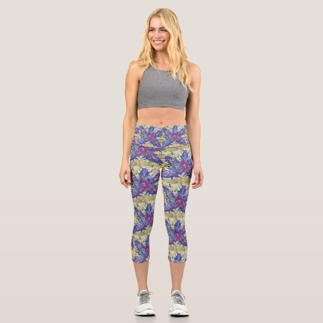 Starfish Capri Leggings (Front)