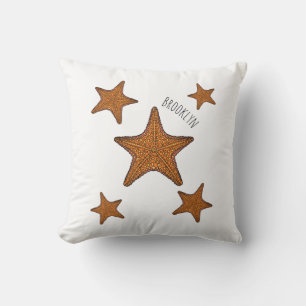 Starfish cartoon illustration cushion
