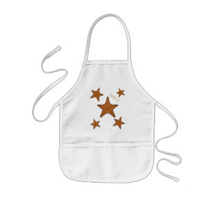 Starfish cartoon illustration kids apron