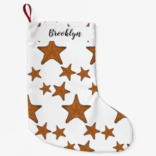 Starfish cartoon illustration small christmas stocking