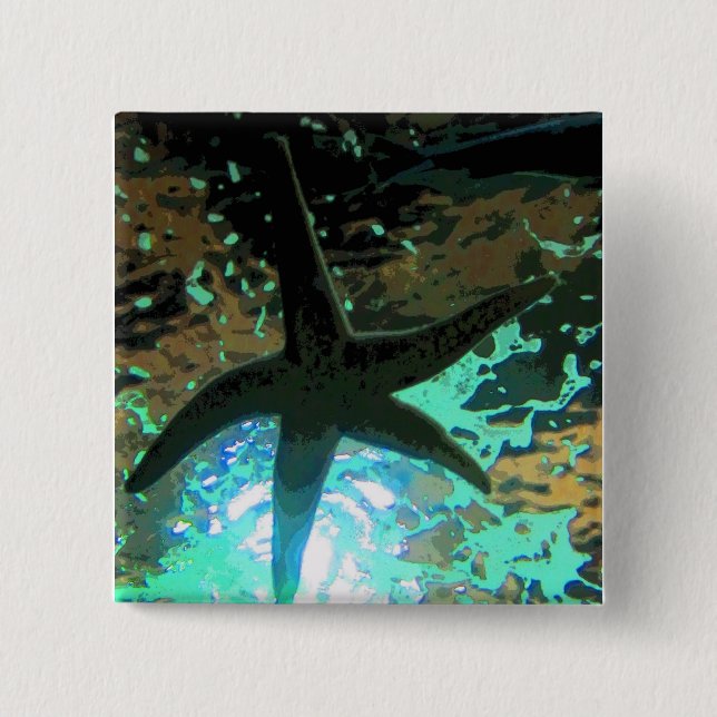 Starfish CB 15 Cm Square Badge (Front)