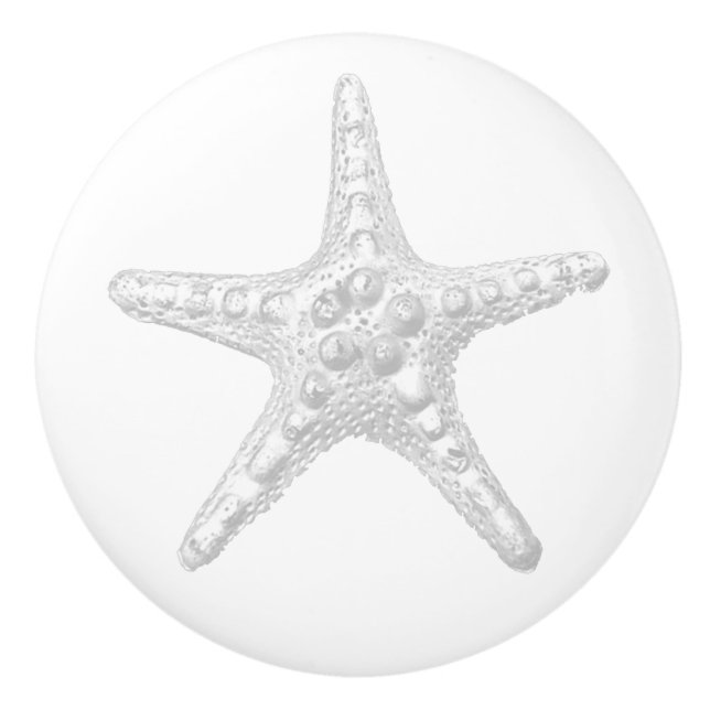 Starfish Ceramic Knob (Front)