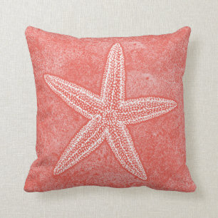 Starfish Coral Pink Cushion