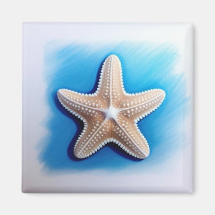 Starfish Crayon Drawing Magnet