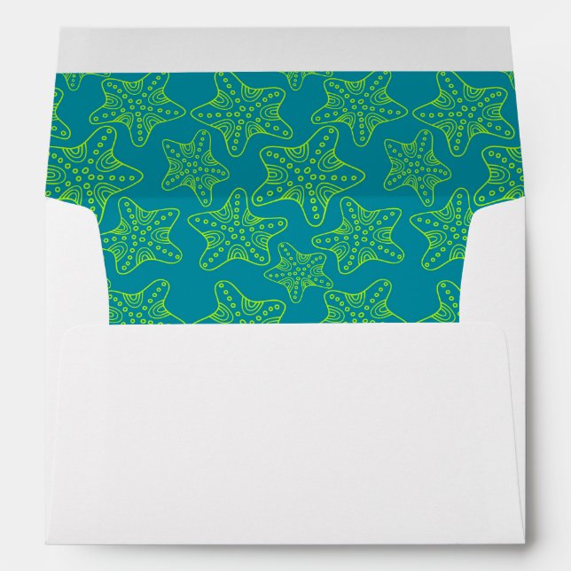 Starfish Crowd Pattern Envelopes (Back (Bottom))