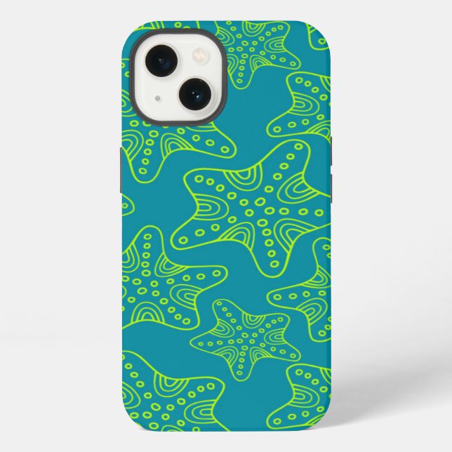 Starfish Crowd Pattern iPhone Case (Back)