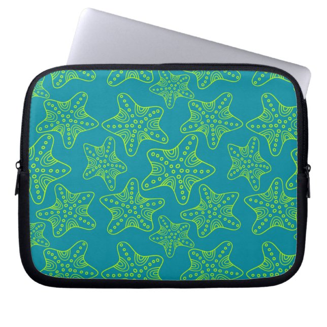 Starfish Crowd Pattern Laptop Sleeve (Front)