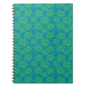 Starfish Crowd Pattern Notebook