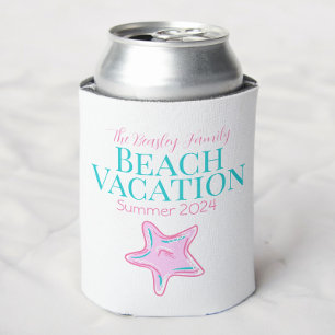 Starfish Custom Beach Cruise Reunion Vacation Can Cooler