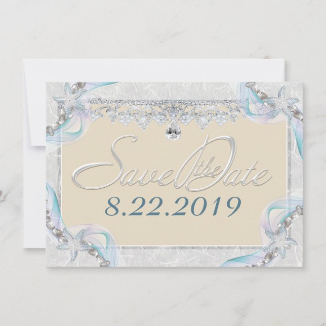 Starfish & Diamonds Save the Date (Front)