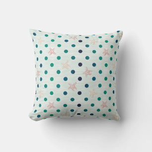 Starfish Dot Dance Double Sided Cushion